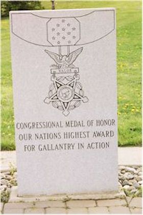 A granite memorial for the Congressional Medal of Honor