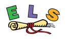 A cartoon drawing of a scroll with the word els on it.