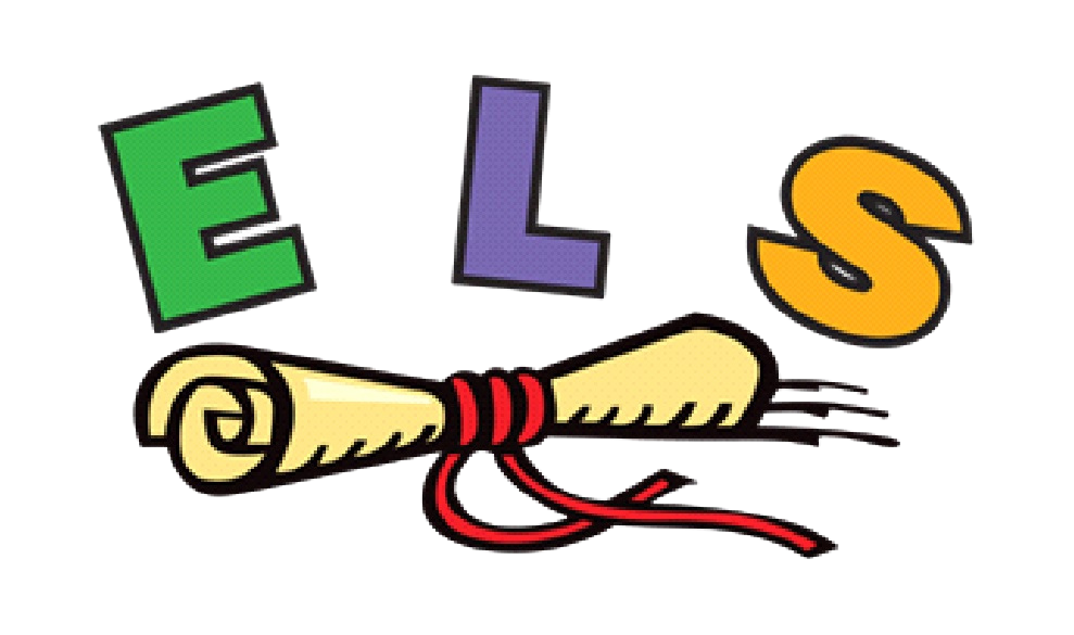 A cartoon drawing of a scroll with the word els on it.