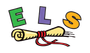 A cartoon drawing of a scroll with the word els on it.