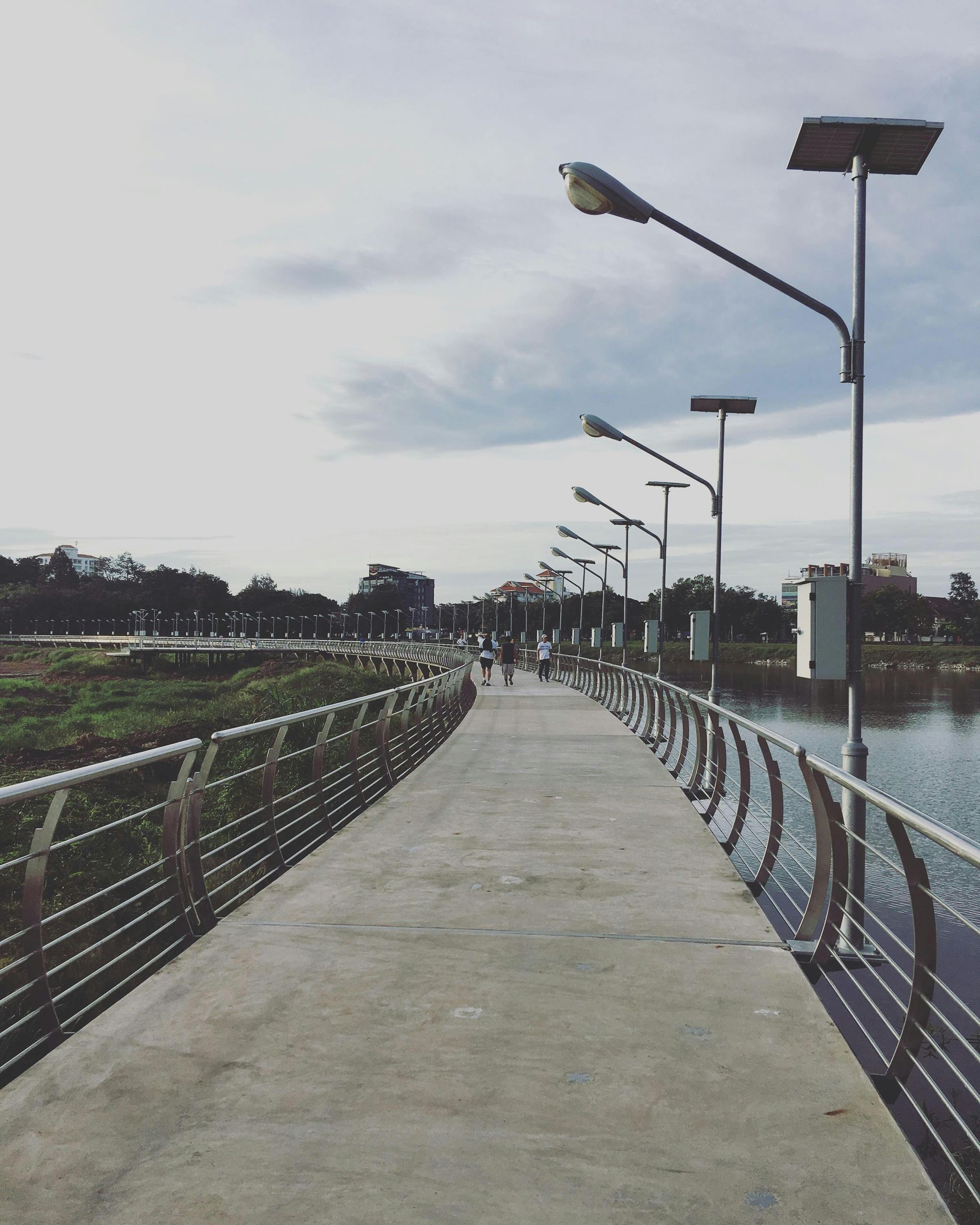 Concrete walkway outdoors