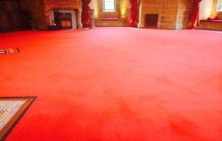 red colour carpet