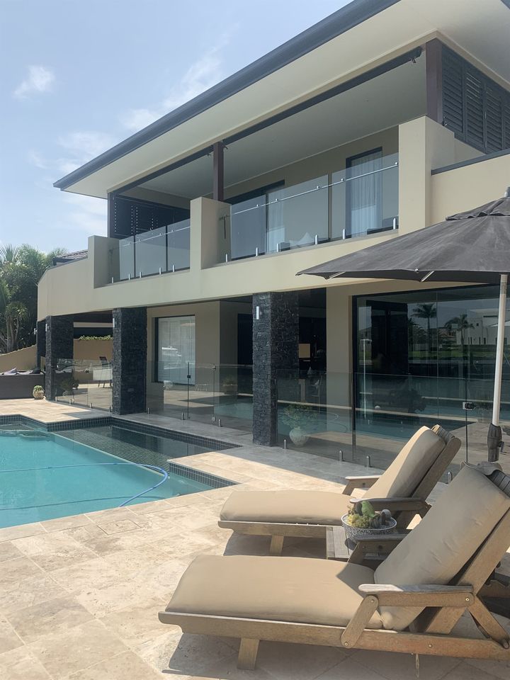Pool Side Fence — Glass Solutions in Paradise Point, QLD