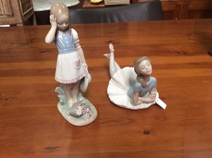 Two Antique Figurines — Secondhand furniture & clothes in Raleigh, NSW