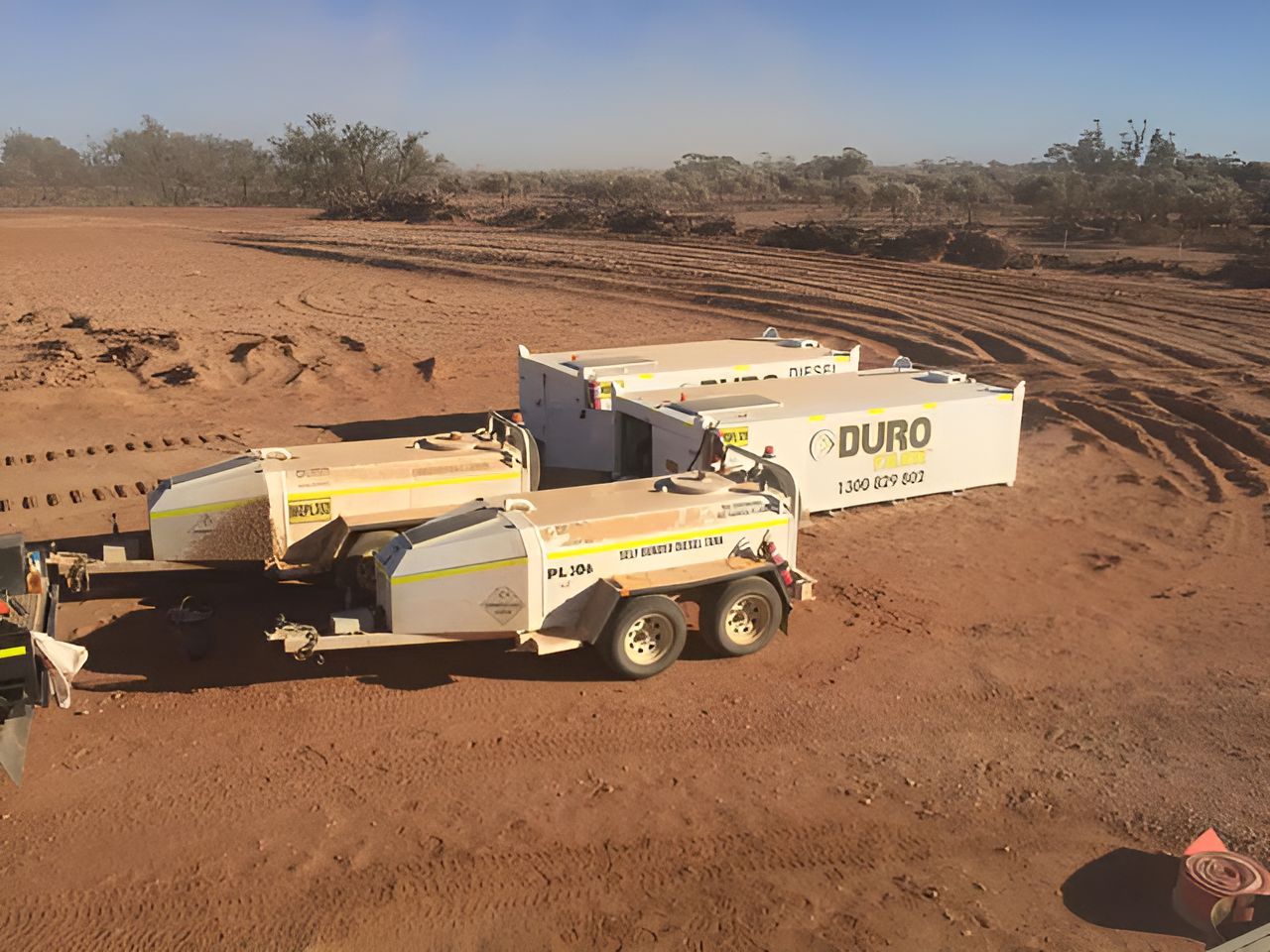 A White Trailer With The Word Duro On It  — Forcequip Hire In Southside, QLD