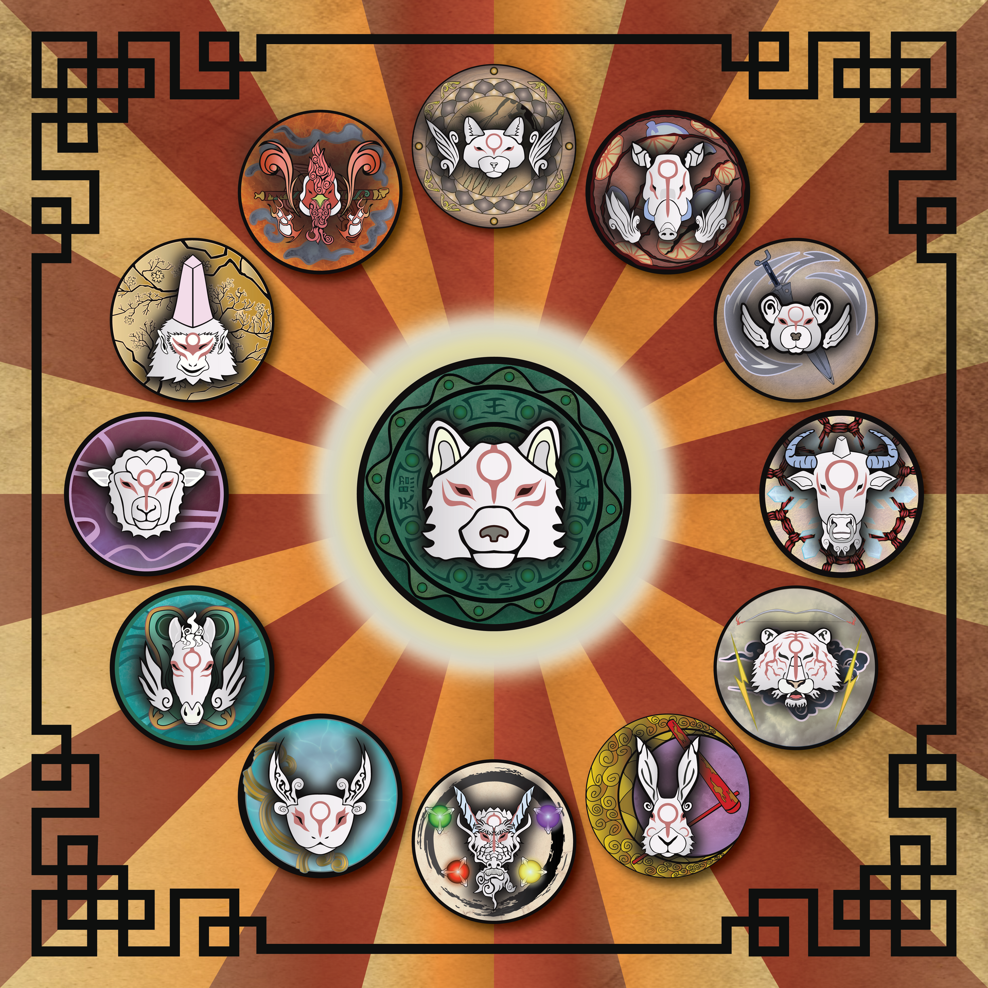 Paintbrush Zodiac Gods Bundle