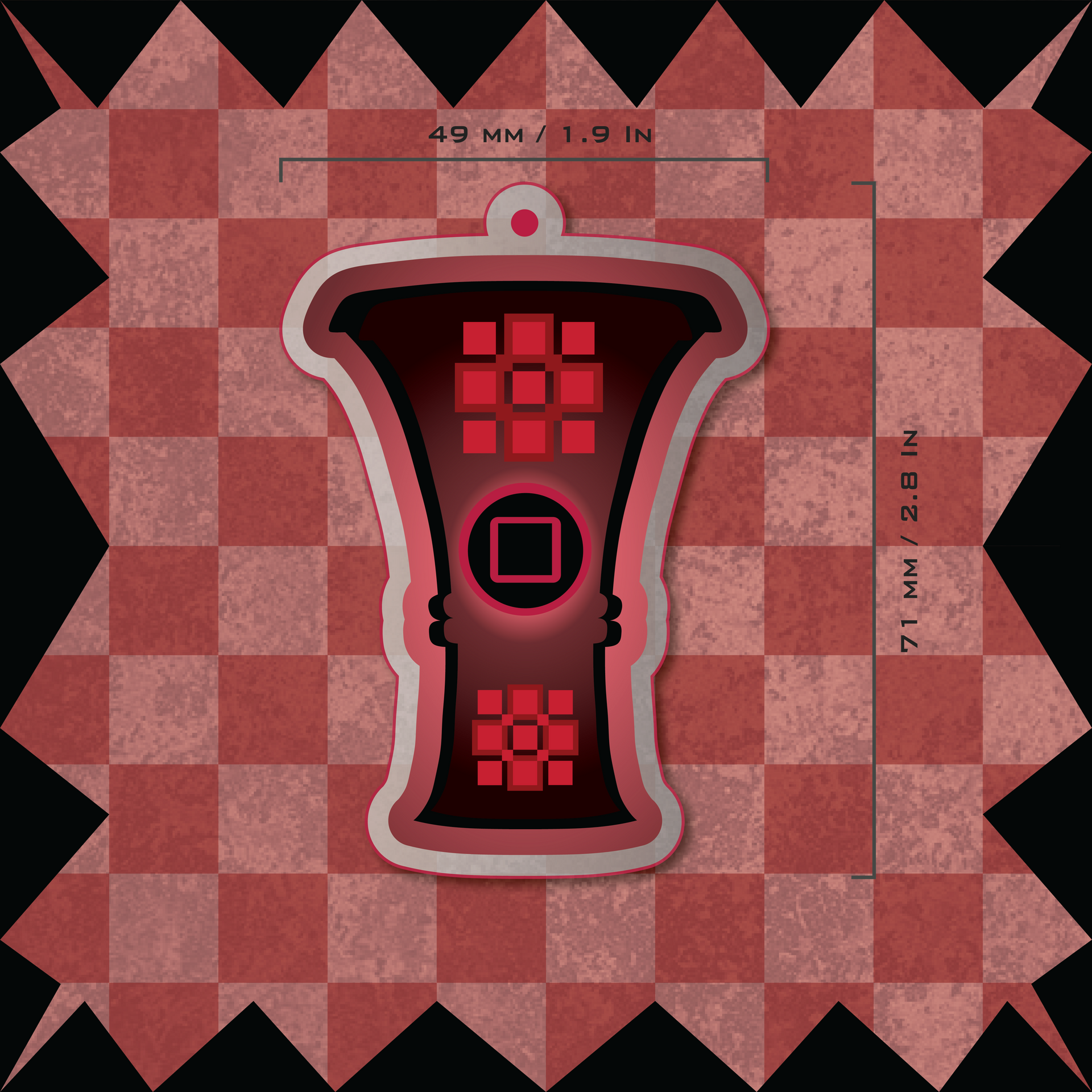 Sacred Square Drum Charm