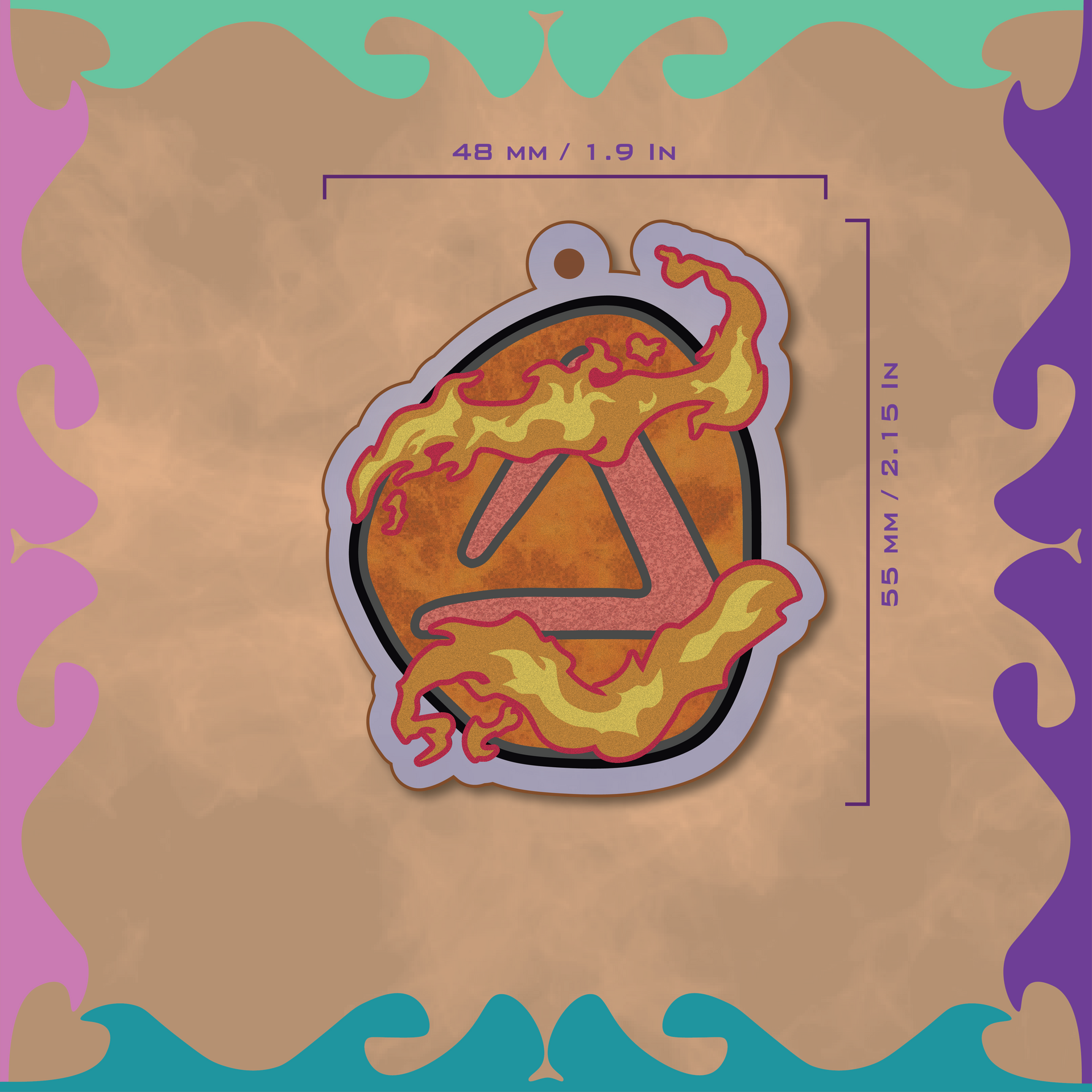 Fire Symbol Charm