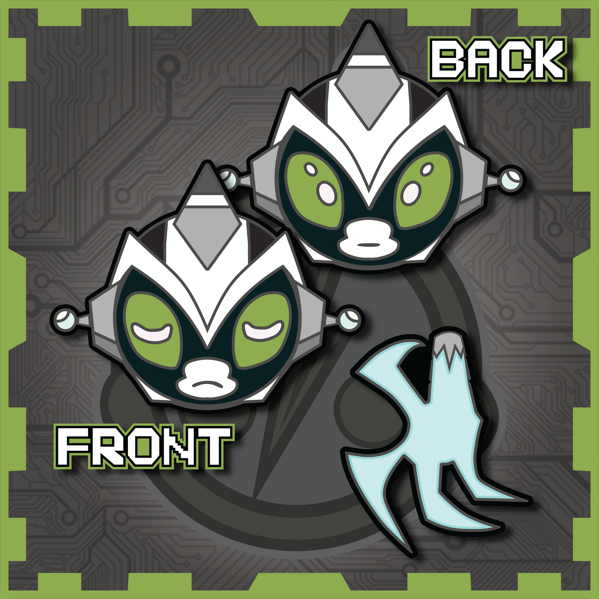 Black Monkey / Claw Charm Set