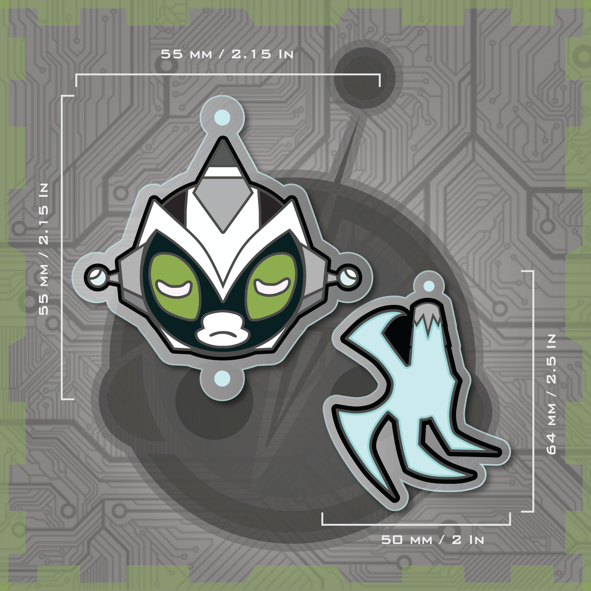 Black Monkey / Claw Charm Set