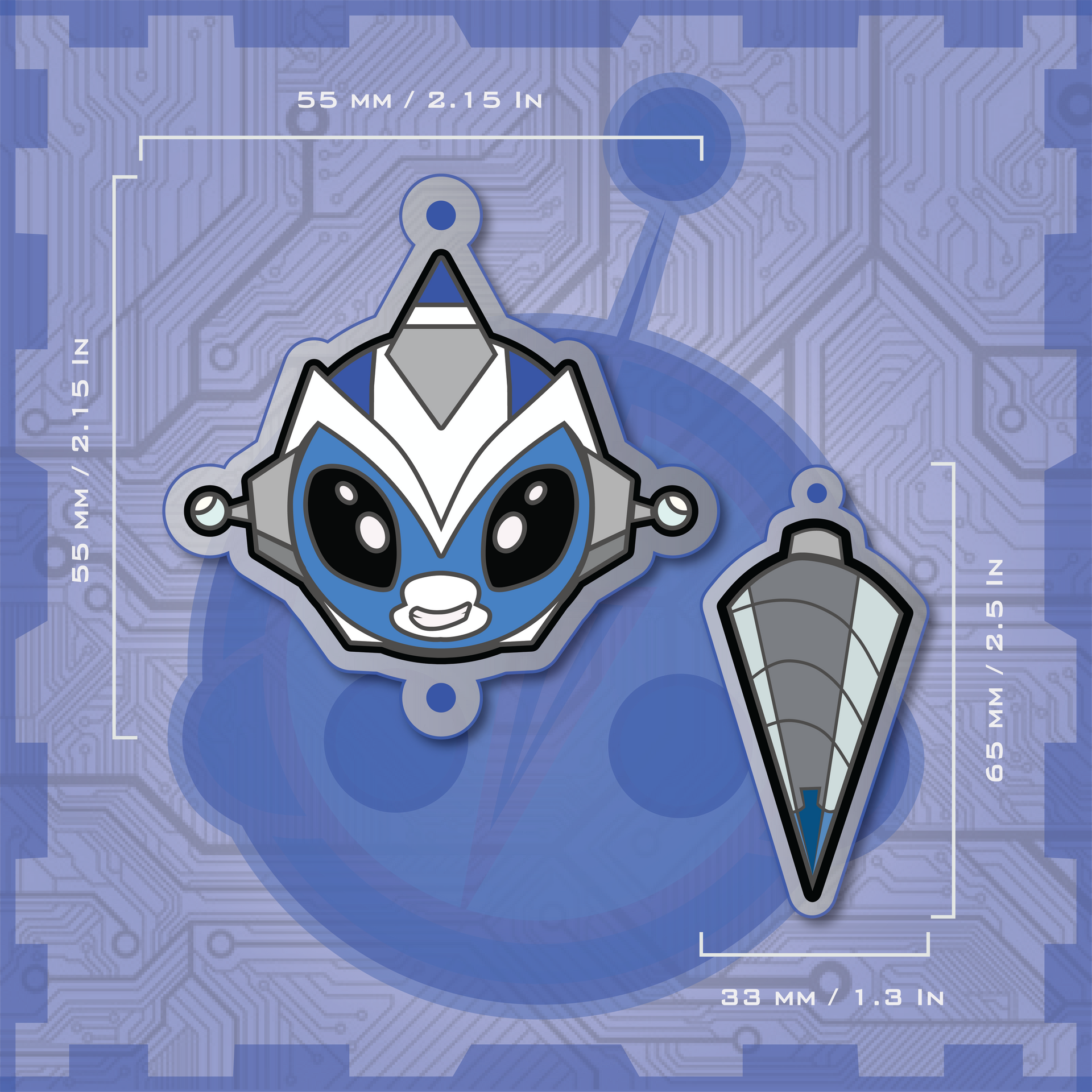Blue Monkey / Drill Charm Set