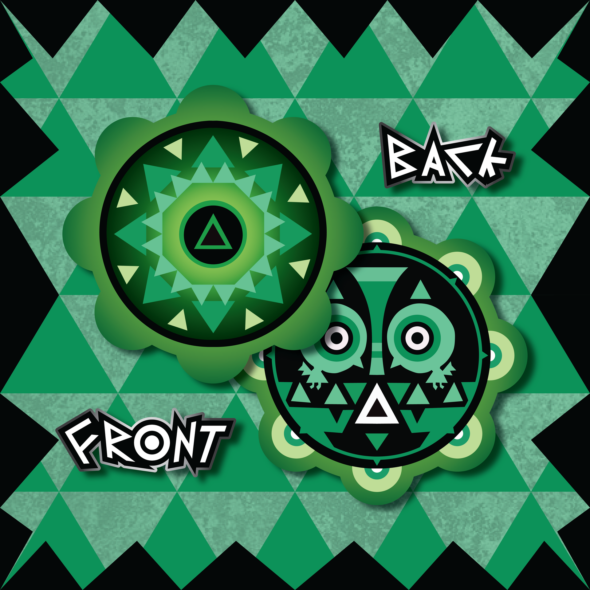 Sacred Triangle Drum Charm