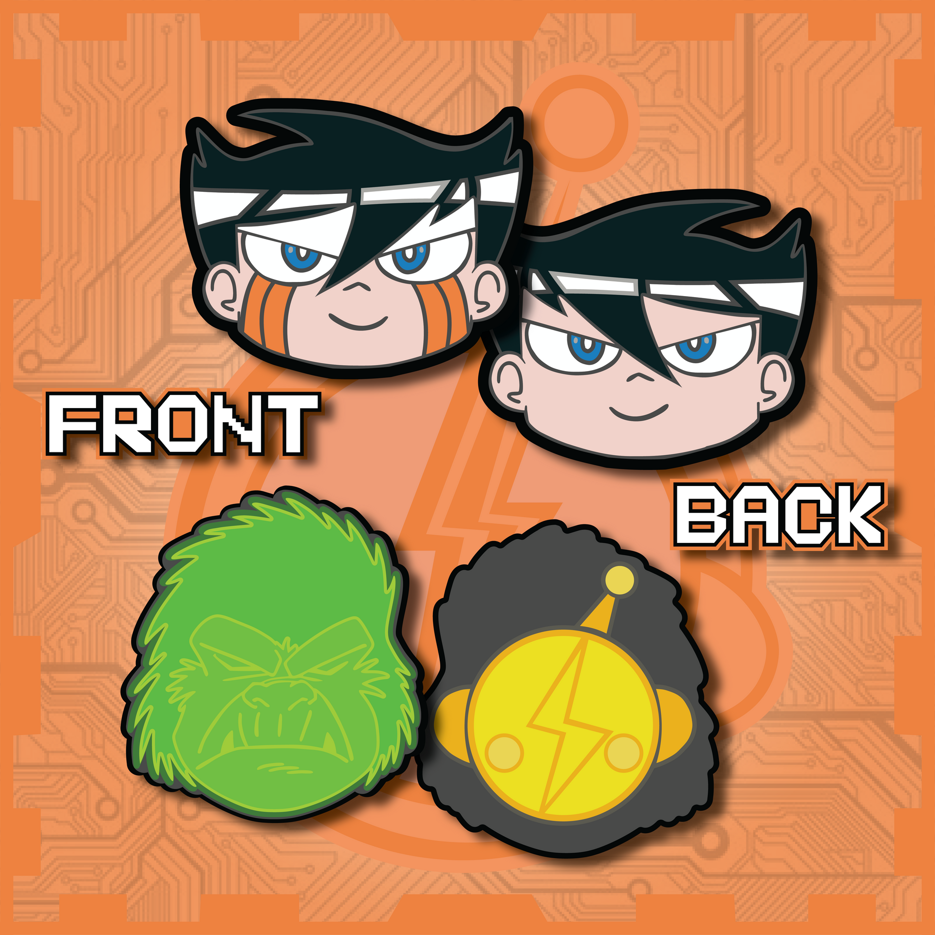 Hyper Force Leader / Primate Charm Set
