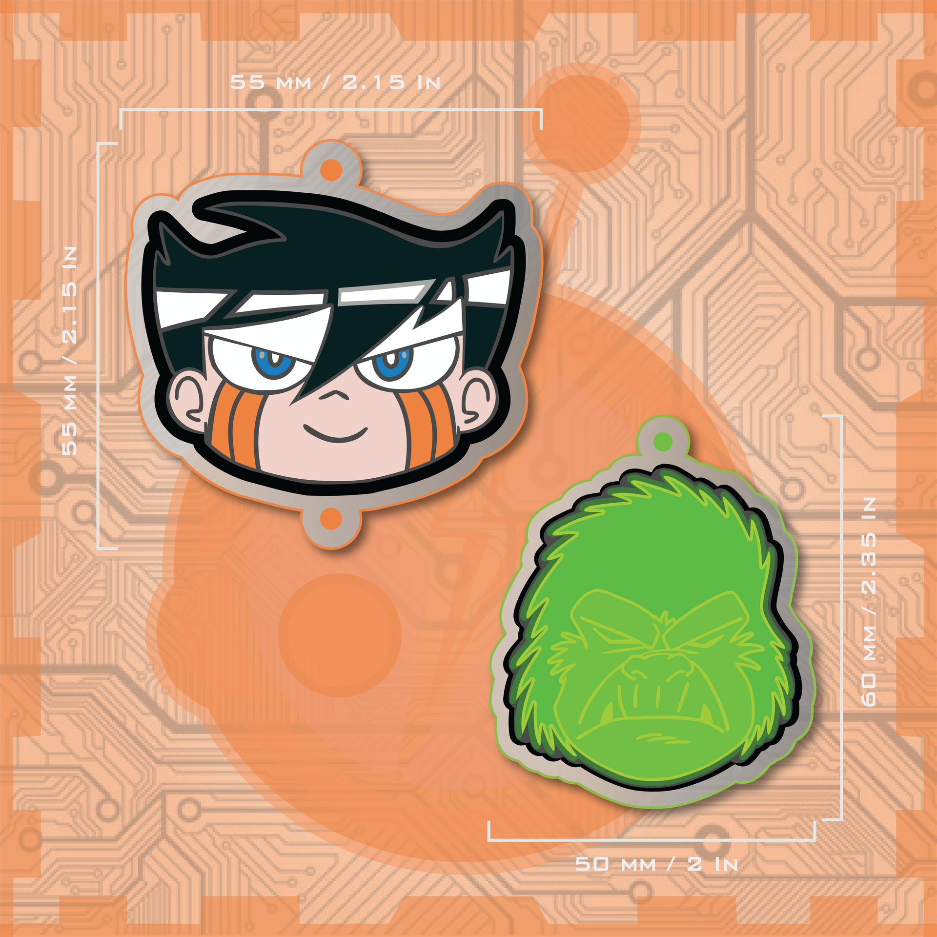 Hyper Force Leader / Primate Charm Set