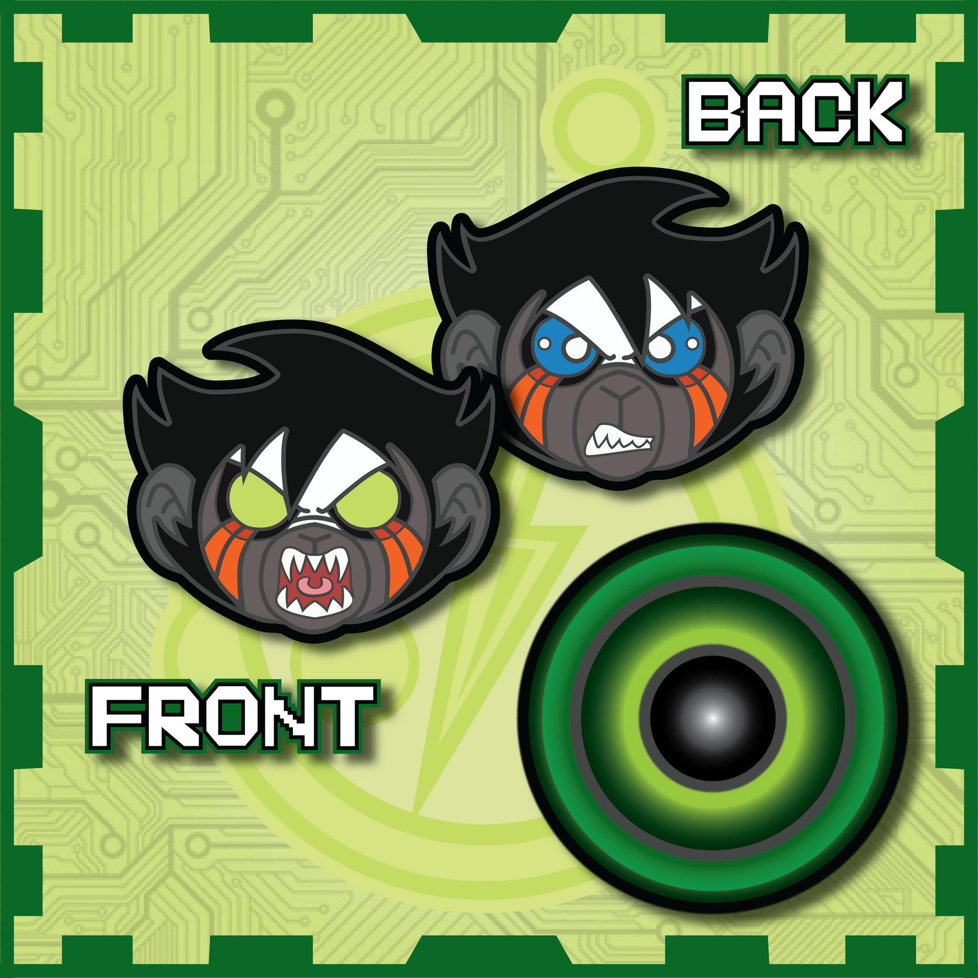 Hyper Force Chimp / Aura Charm Set