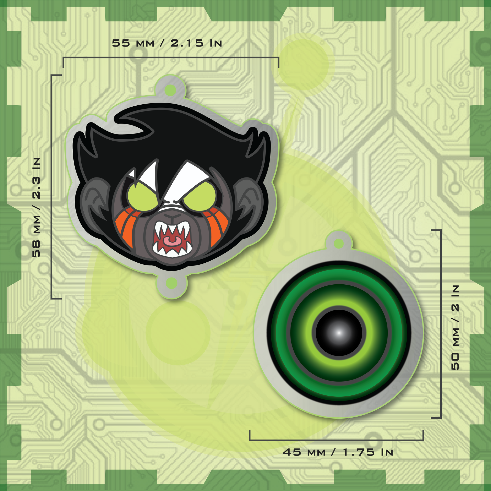 Hyper Force Chimp / Aura Charm Set