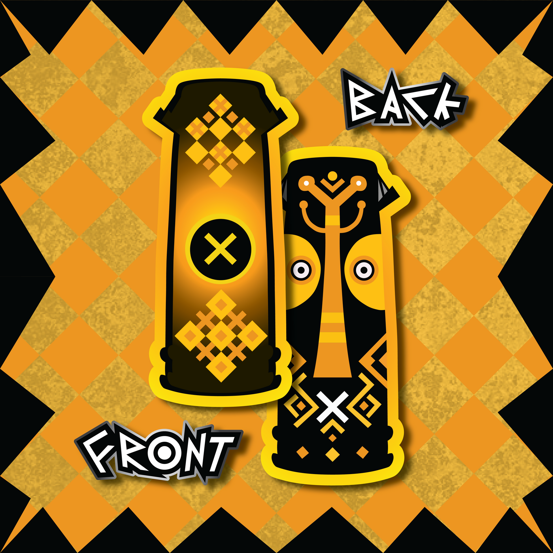 Sacred Cross Drum Charm