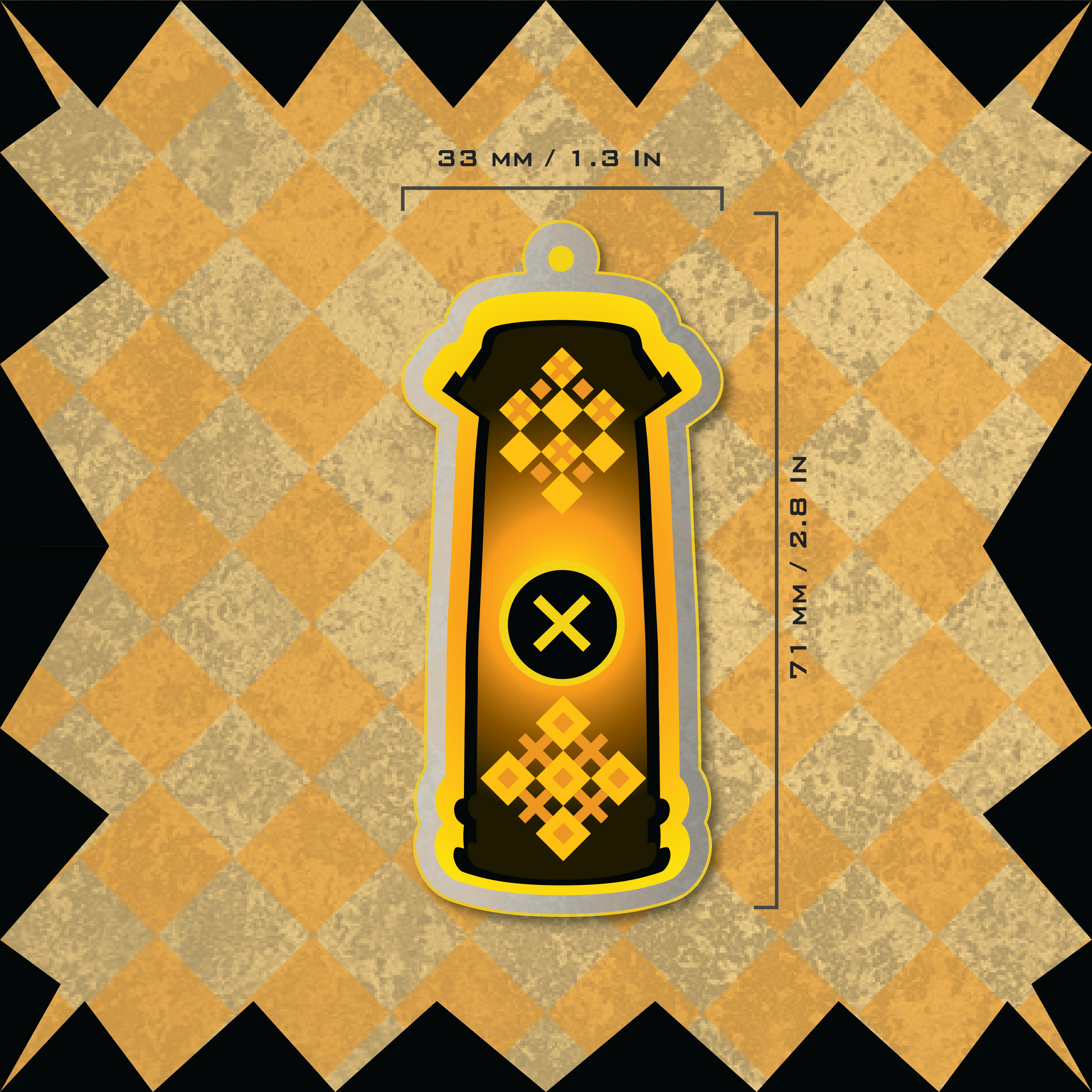 Sacred Cross Drum Charm