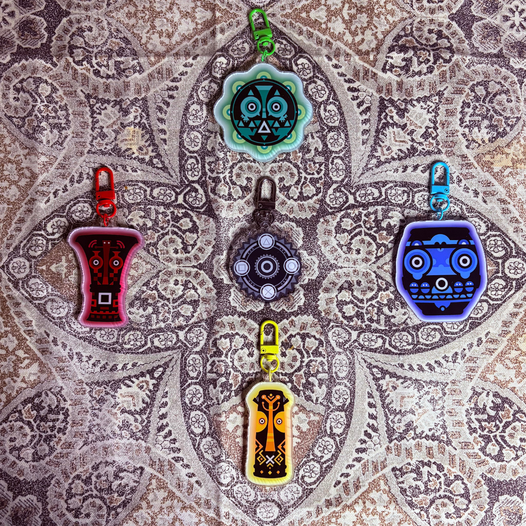 Sacred Drums/Words Charm Set