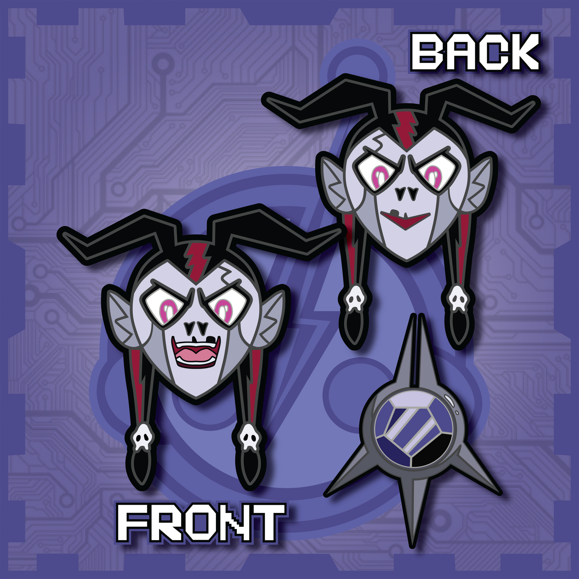 Skeleton Sorceress / Amulet Charm Set
