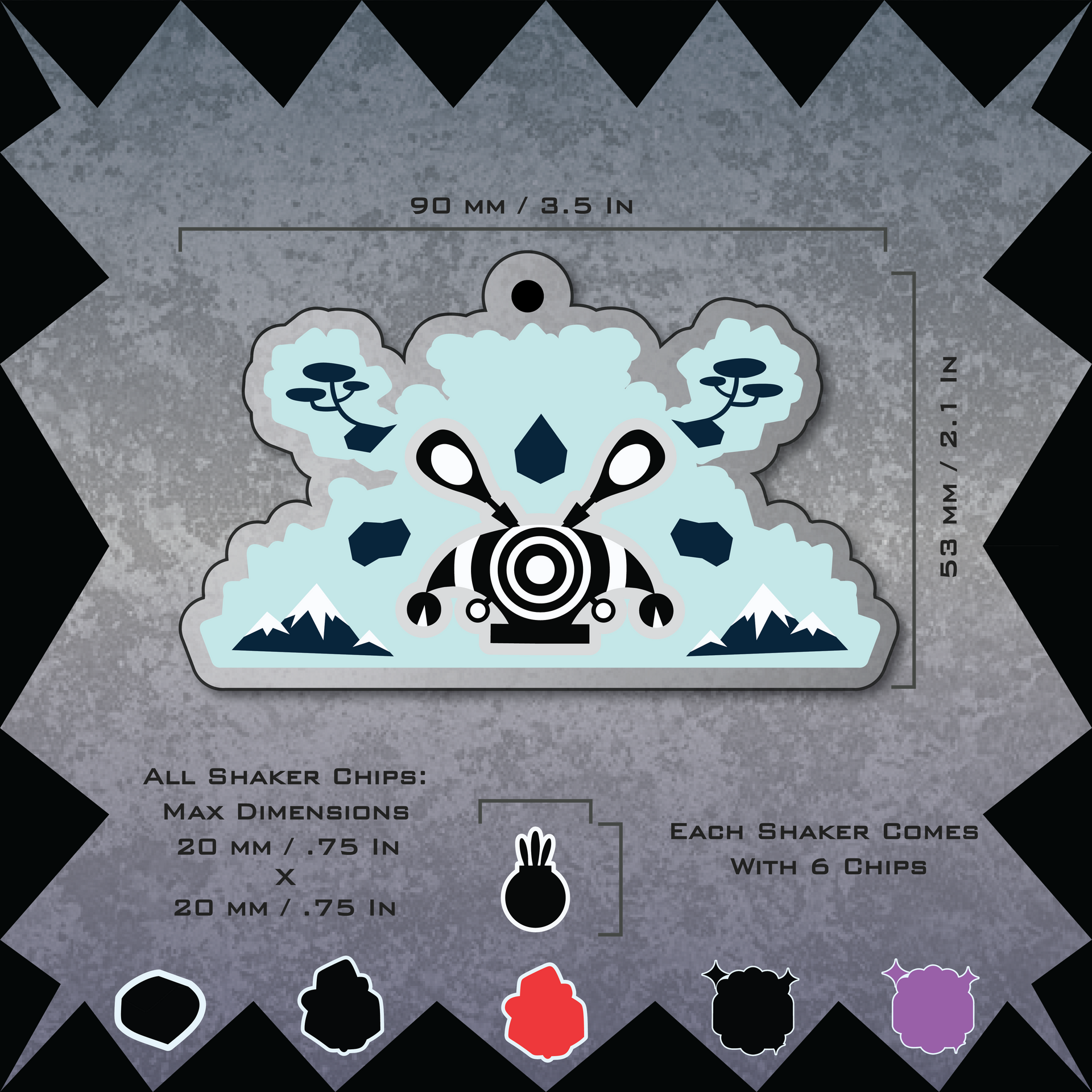 Mountain Minigame Shaker Charm