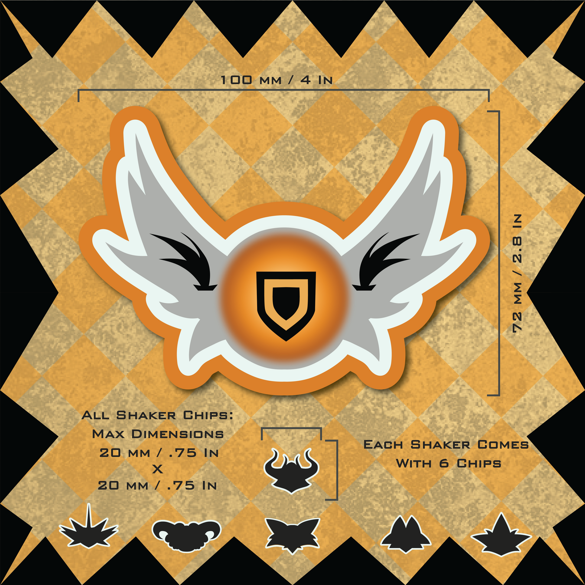 Shield Class Shaker Charm