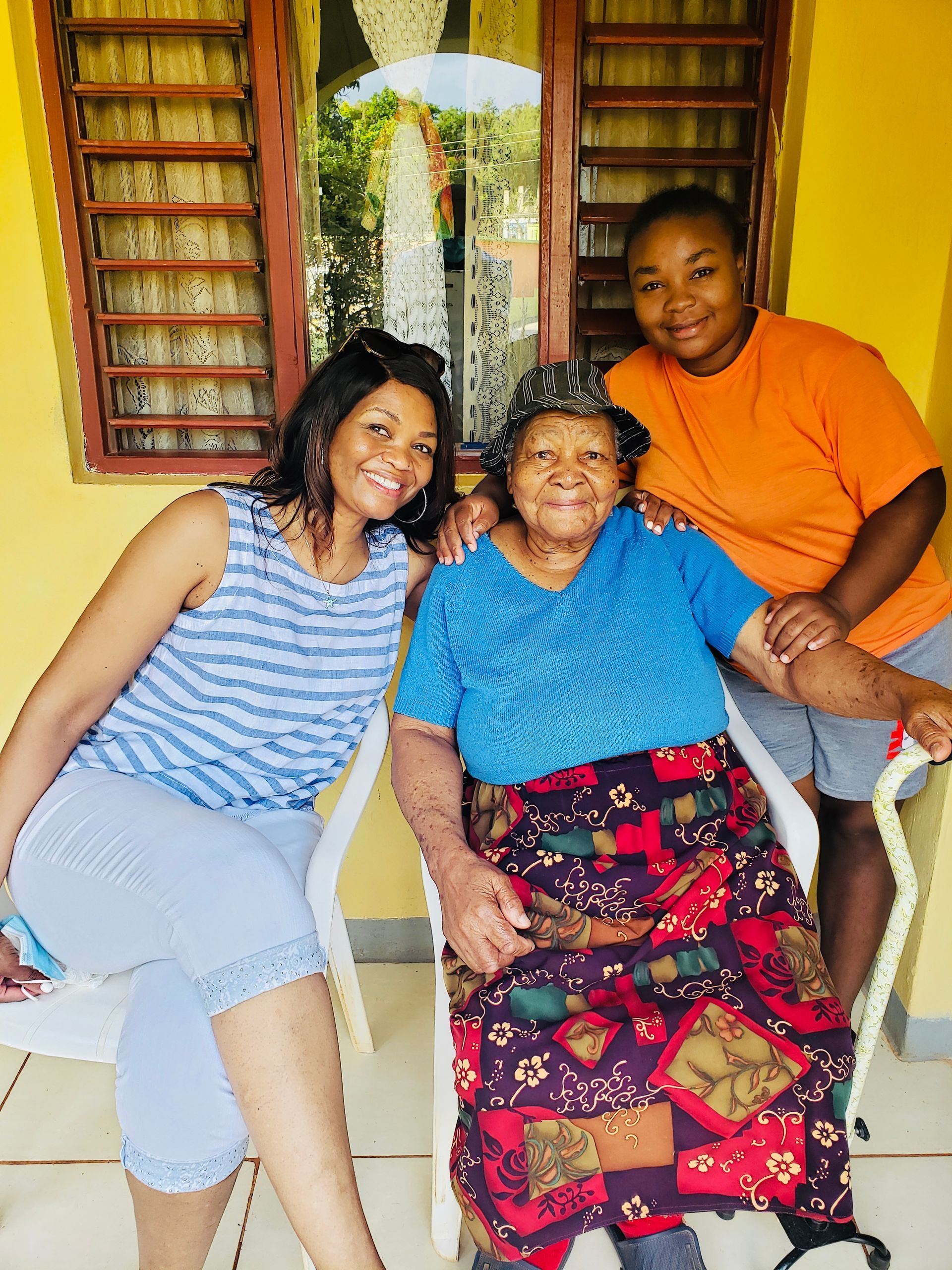 VMF volunteers supporting elders in Jamaica through weekly visits and community engagement