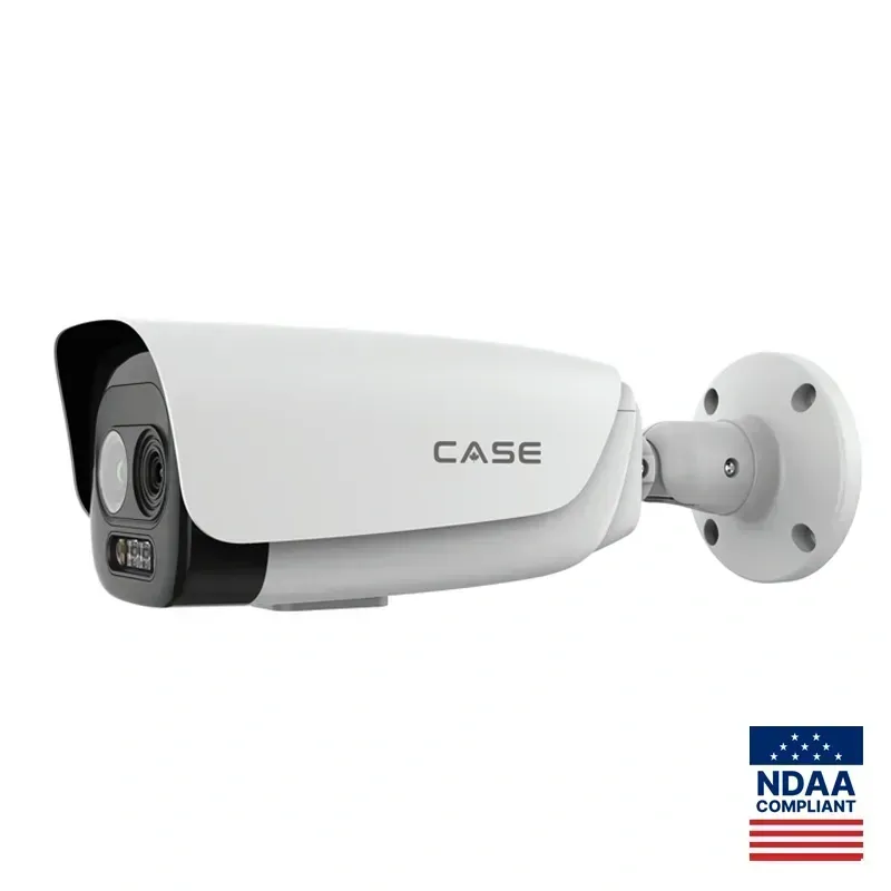 White security camera with