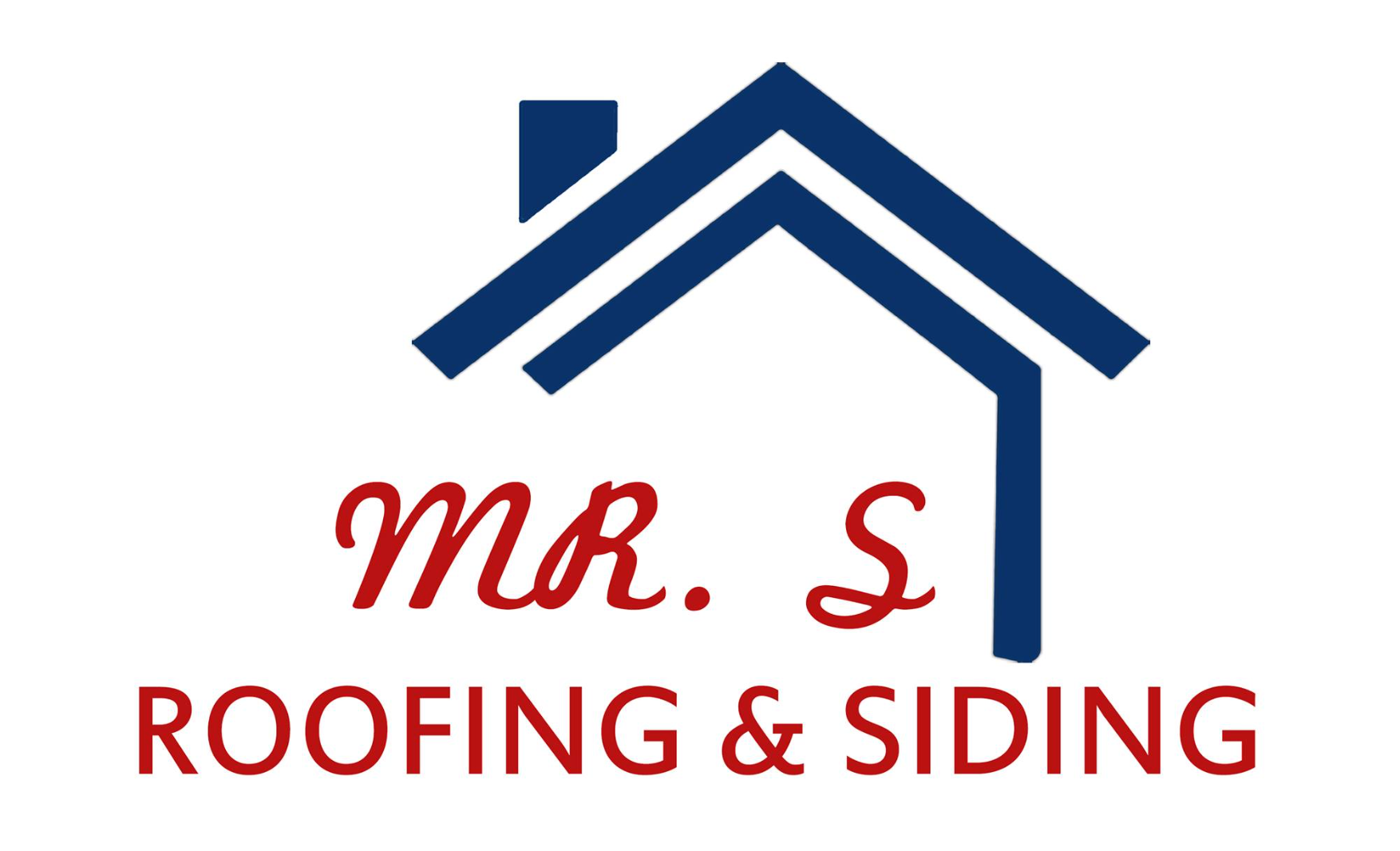 The logo for Mr. S Roofing & Siding shows a house with a roof and chimney.