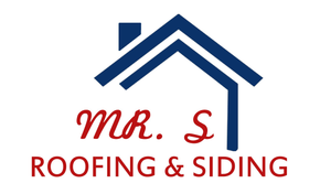 The logo for Mr. S Roofing & Siding shows a house with a roof and chimney.