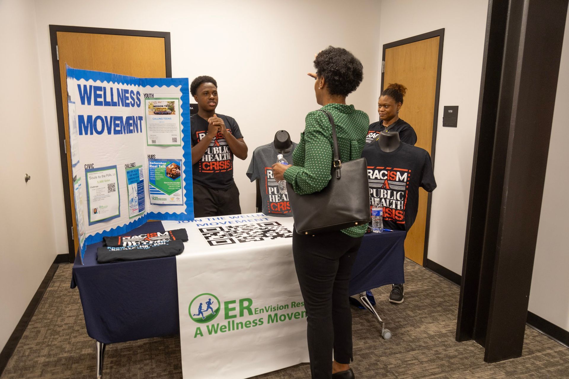 People at a table for 