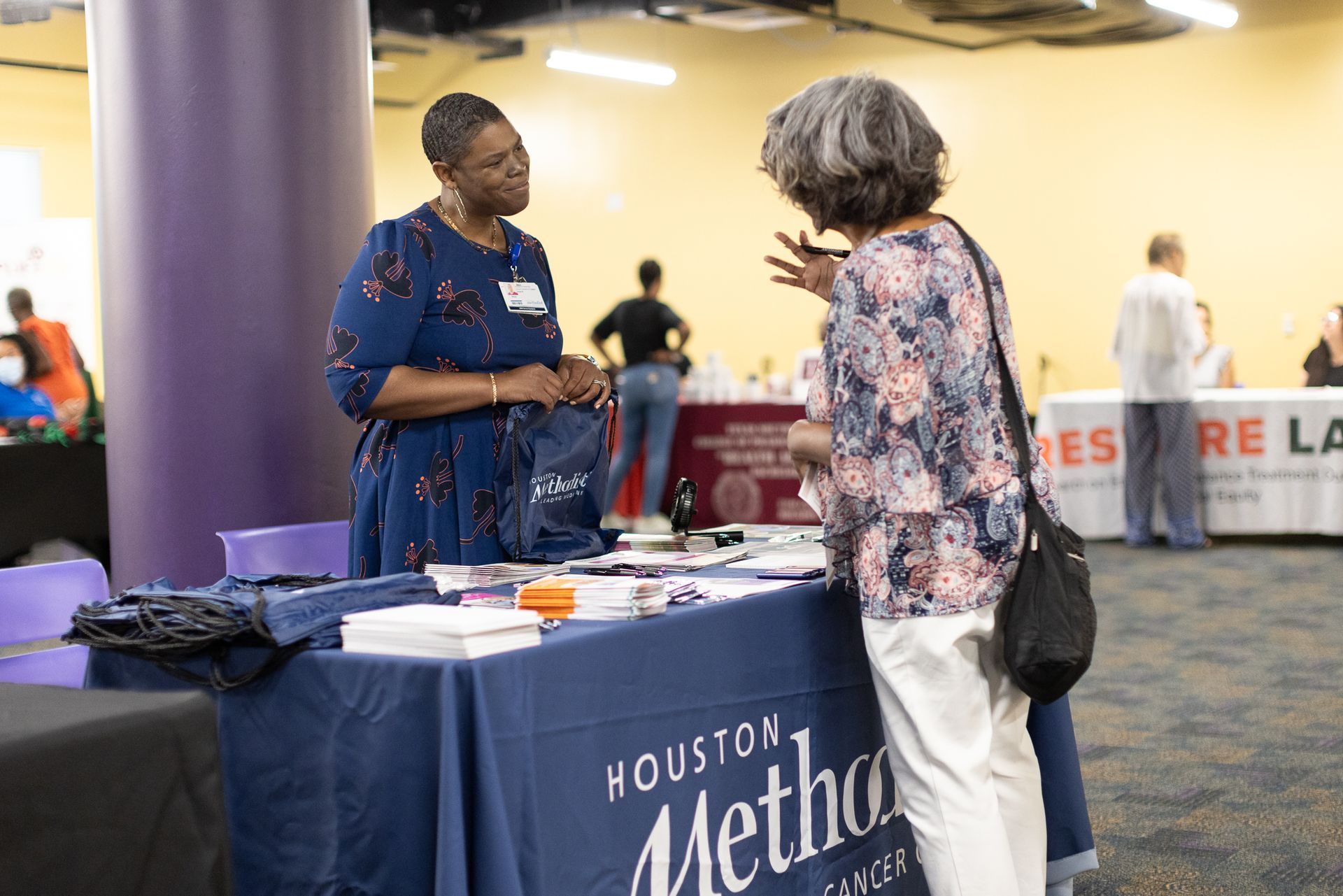 Two women at a table with 