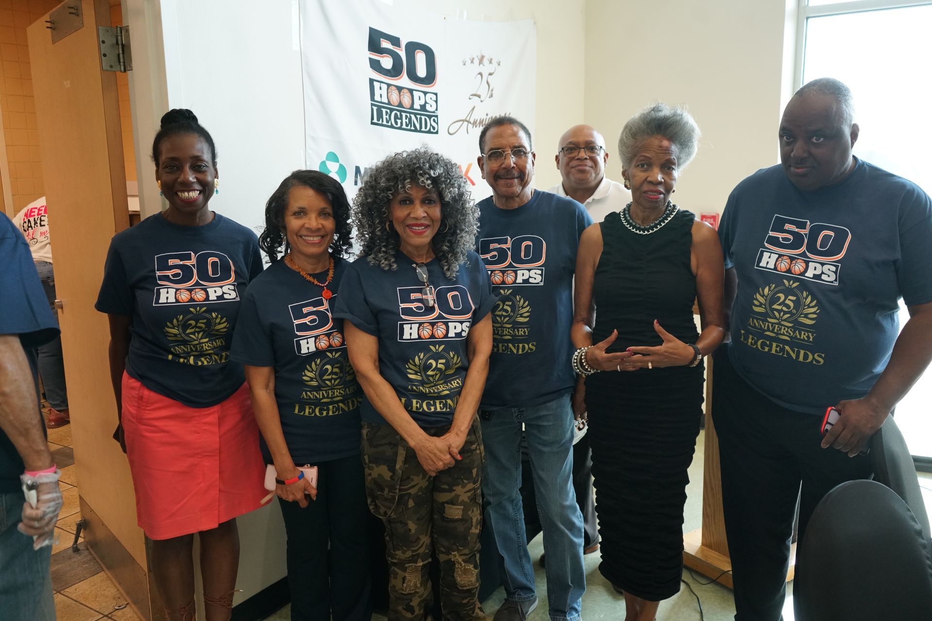 Group of people wearing matching 