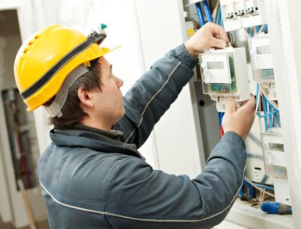 Expert checking electricity and security system