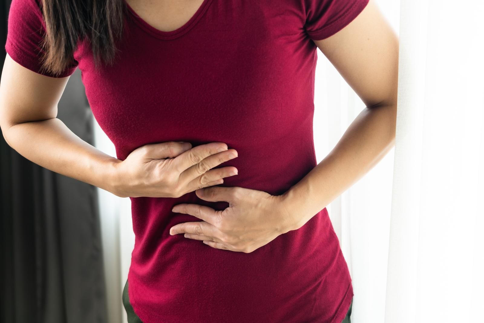 A woman suffering from gerd