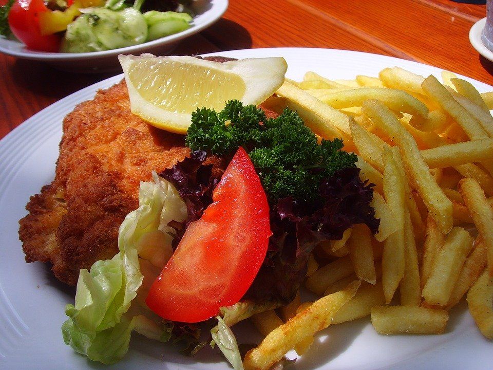 Fries and Tomato