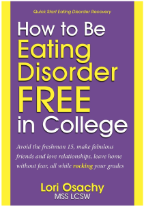 A book titled how to be eating disorder free in college