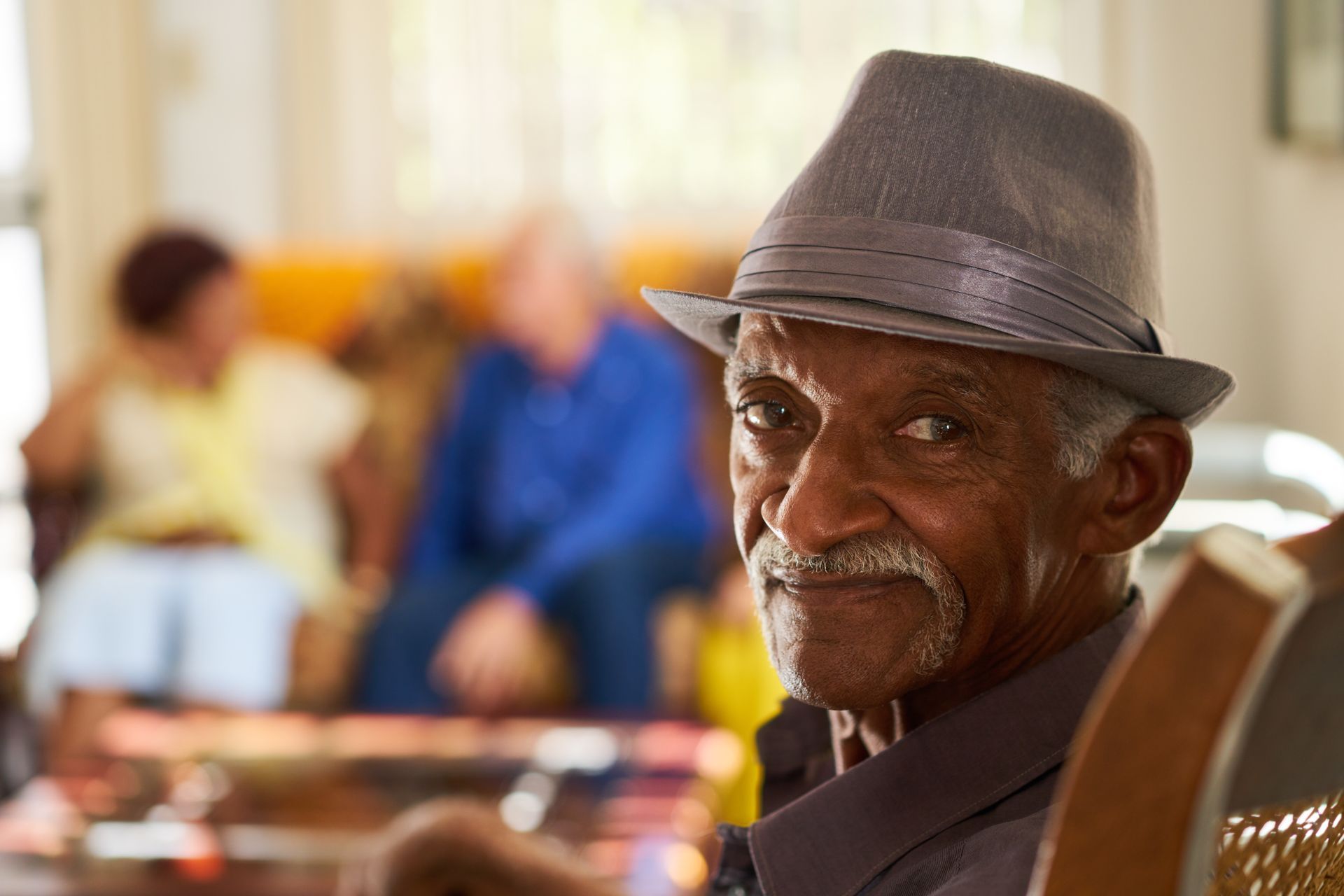 happy old man