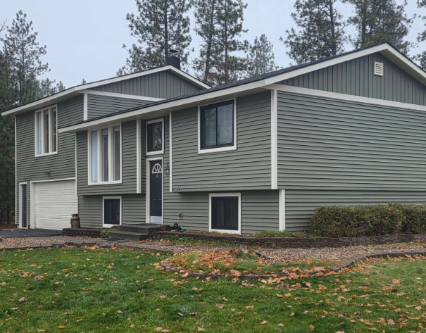 green house siding, front view