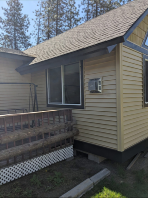 New vinyl siding project that we just completed in Suncrest. Porch View