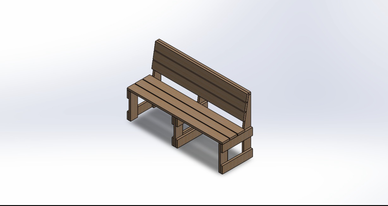 laiturin penkki 3d kuva