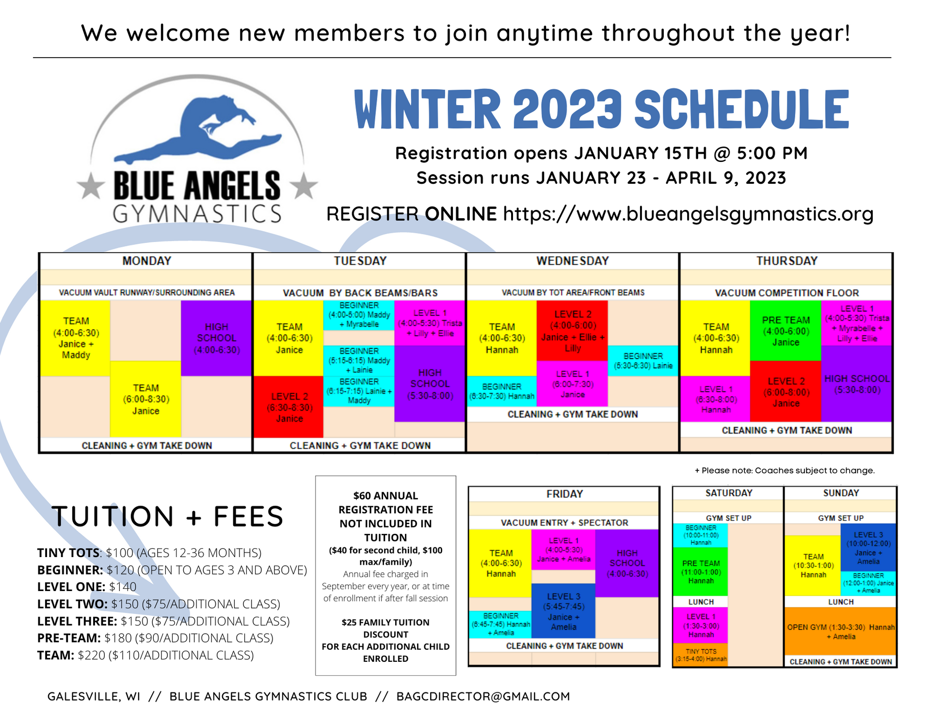 Blue Angels Gymnastics Club