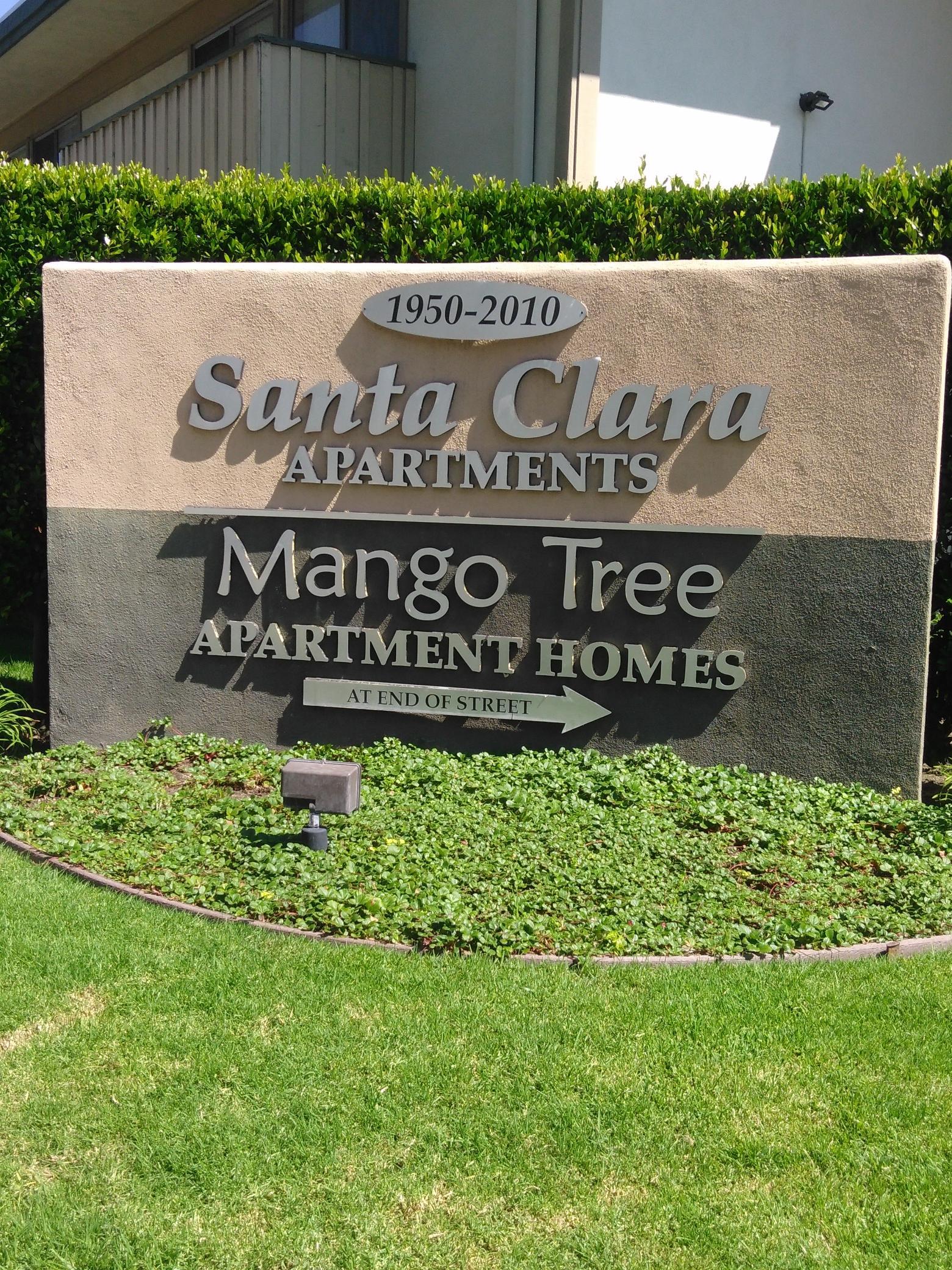 Entrance Sign | Santa Clara Apartments