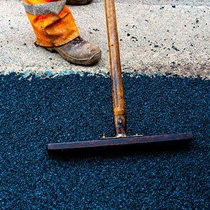 Asphalt — Worker on Asphalting Machine in Harrison Township, MI