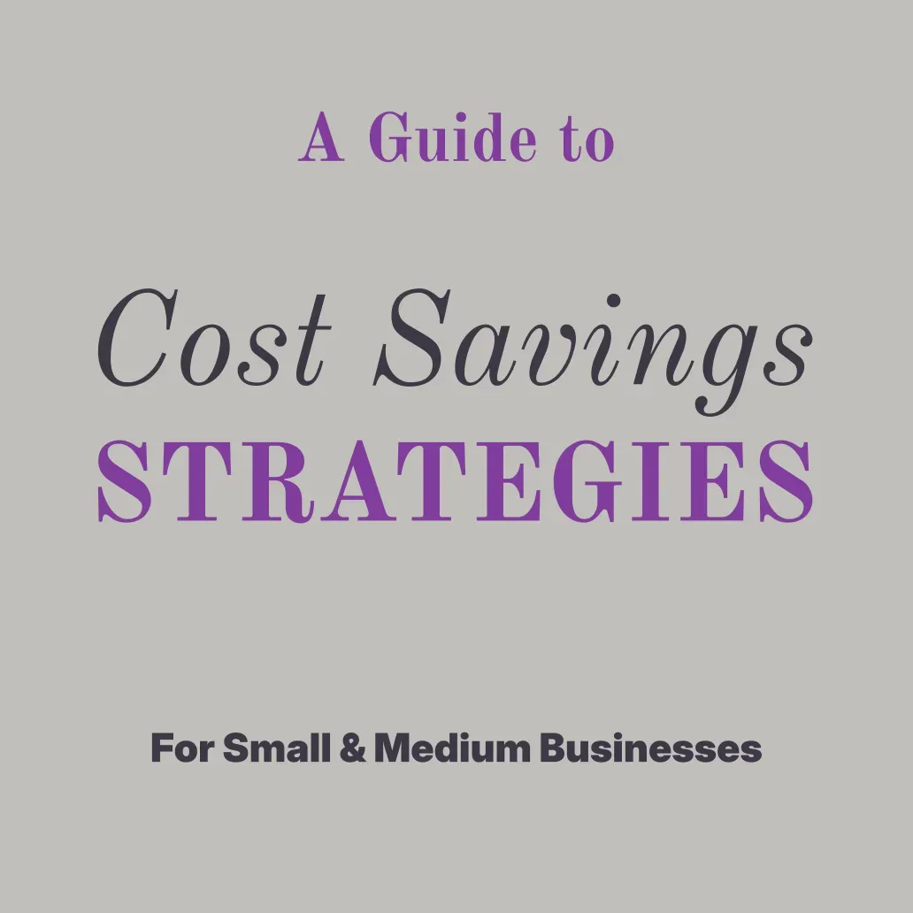 Cost savings strategies guide for small and medium businesses, pratical help.