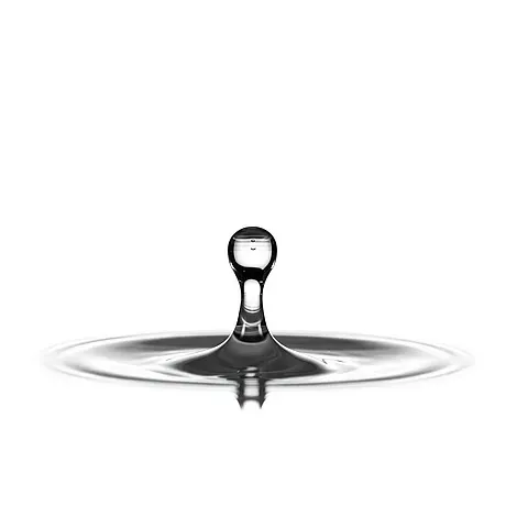 Minimal slow motion of a drop of water on plain white background, created by Ermetica7.