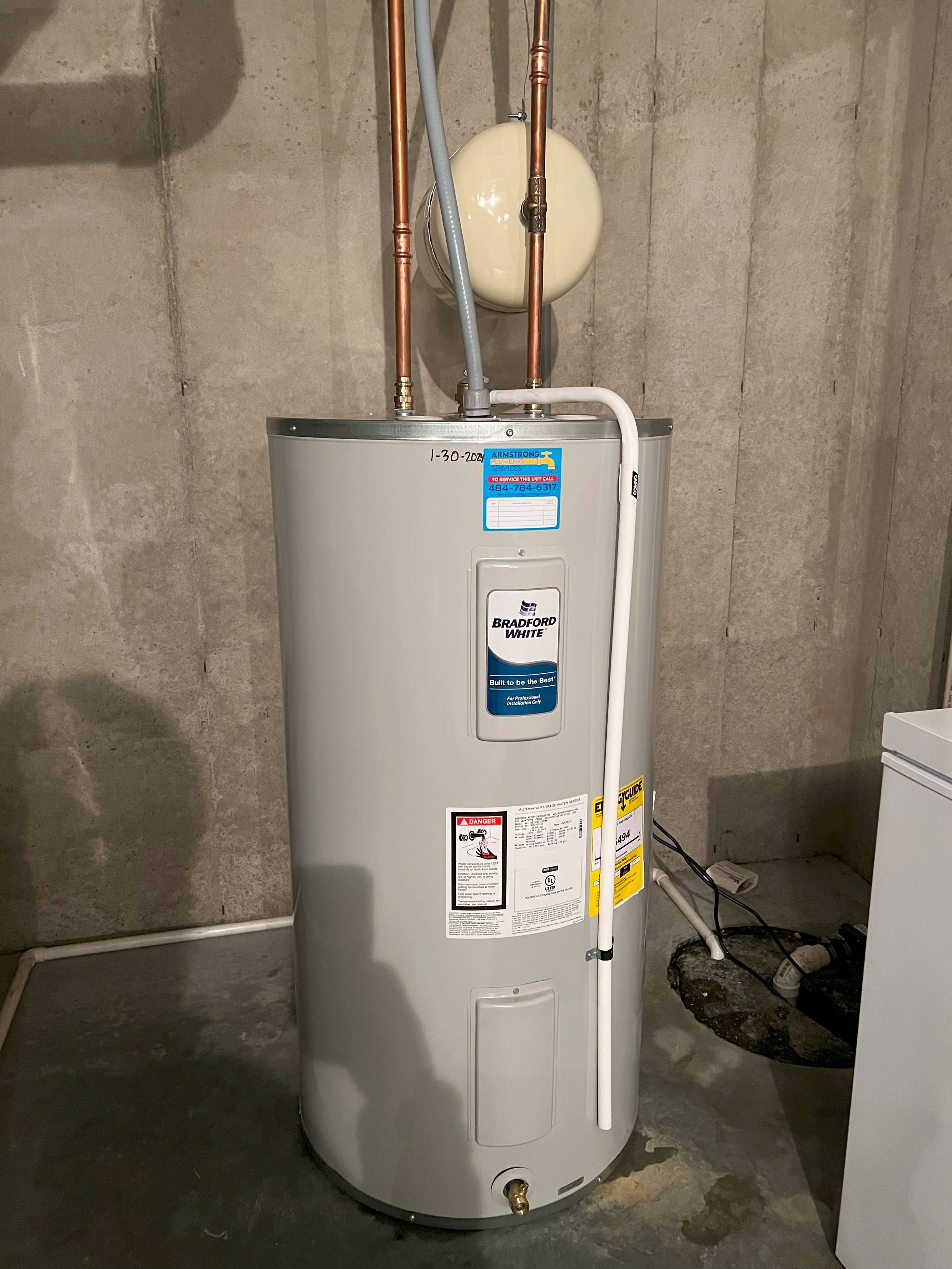 recent water heater replacements.