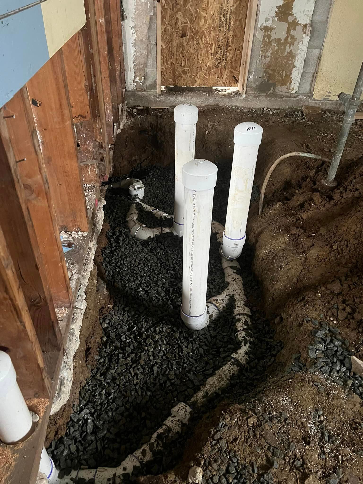 Little underground job today as part of a remodel plan.