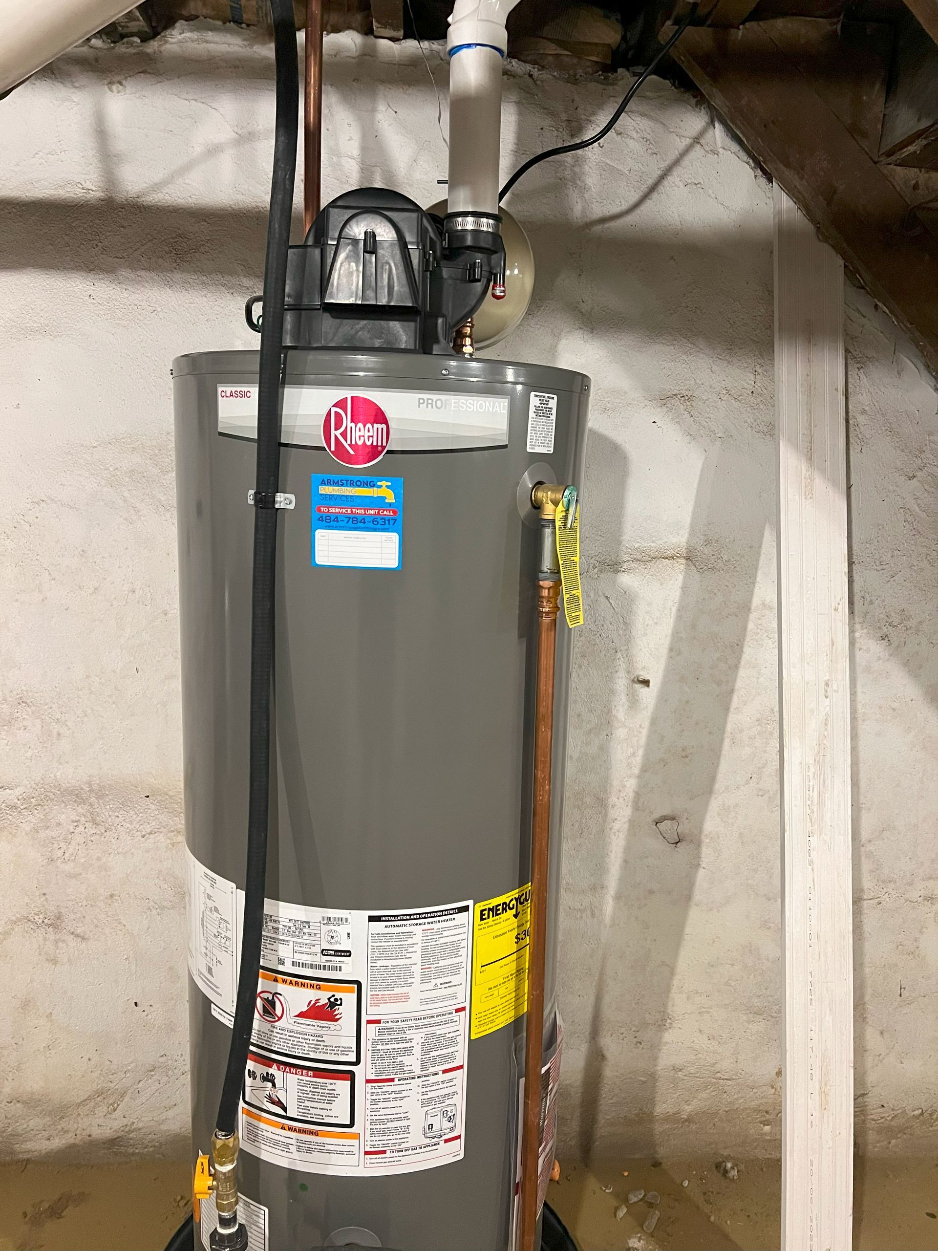 recent water heater replacements.