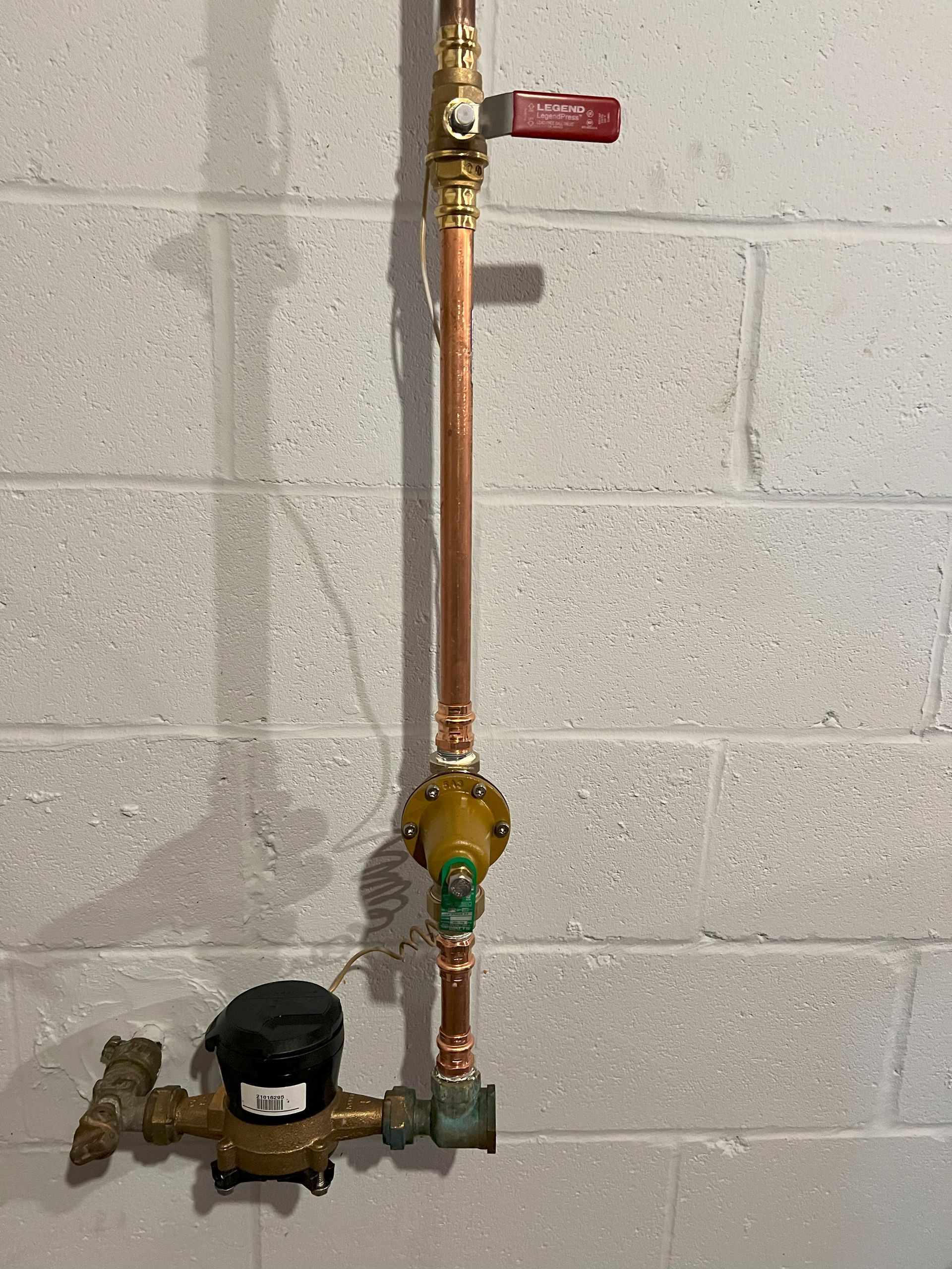 Newly replace water pipe.